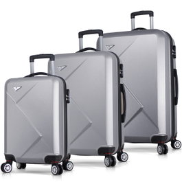 Zoozie Bags Juego de Maletas de 3 Piezas Gris